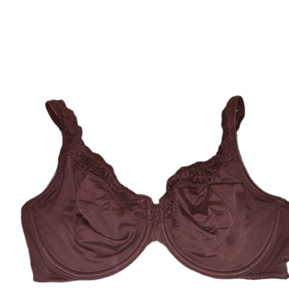 Soma‎ Lift Balconet Bra Size 34D Brown Lace Comfort Adjustable